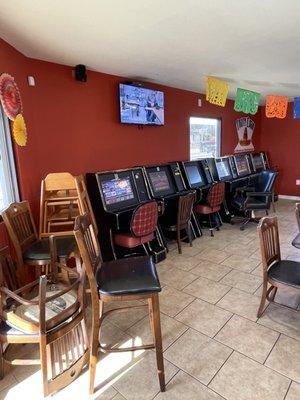 What?! They even have slot machines, lol!