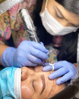 Training available! Student working on her model