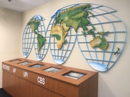 Recreation of the CBS News studio