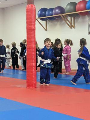 My son Cruze stoked to be training Brazilian Jiu-Jitsu at TMLO