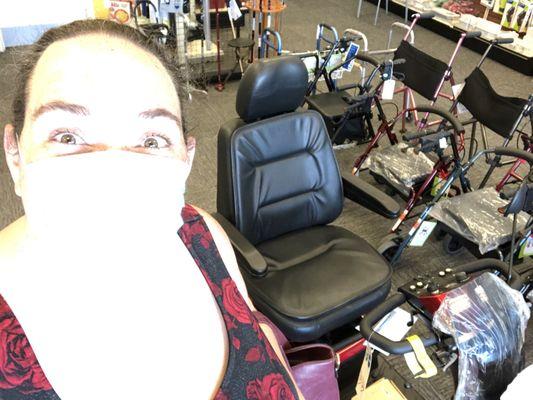 Finally finding a scooter that can carry me and keep me safe. I am finally free to move around the world again!