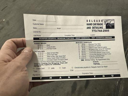 Delgado Hand Car Wash And Detailing