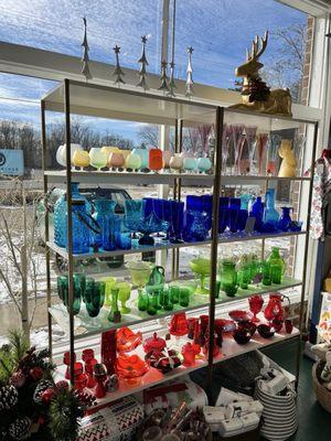 Vintage & new glassware