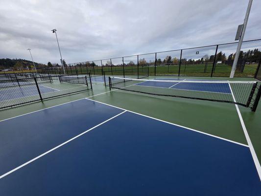 The weather is good enough to play pickleball...