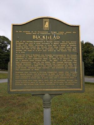 Buckhead Historical Marker, Buckhead GA
