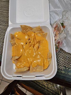 Nachos (the chips were very stale)
