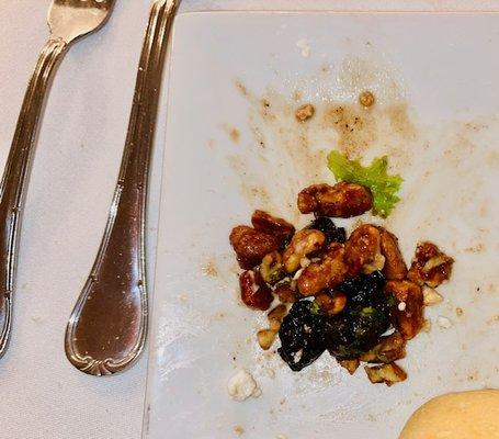 Dried Cherries and Spiced Pecans from Salad