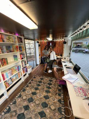 A mobile, "pop up shop" black owned bookstore with books BY US and FOR US...what can be better than that?