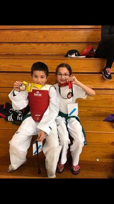 Heidi and Vince at the American Open Championships Vince-Gold Heidi-Bronze