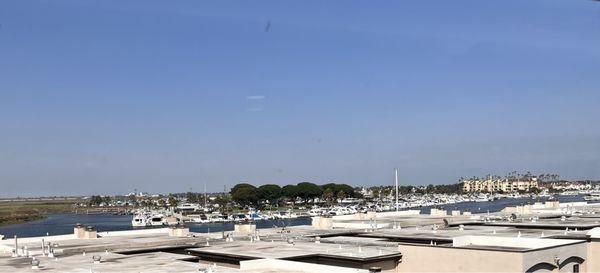 good view of the harbor with shutters open
