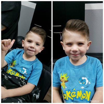 Comb over for the handsome lil man