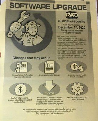 Waste connections company DBA as Right Away Disposal LLC