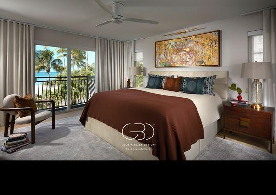 Master Bedroom AFTER Gloria Black Design did full renovation