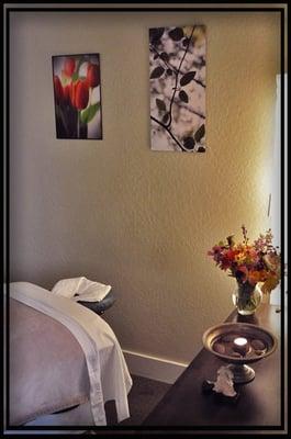 My massage room at the Westside Healing Arts Center.