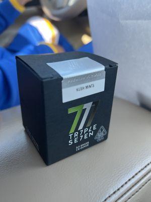 Indoor premium flower in a box. 8oz of Kush Mints