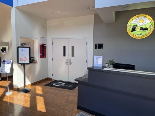 This the lobby as you enter the building.