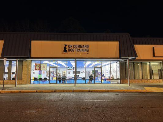 Front of store