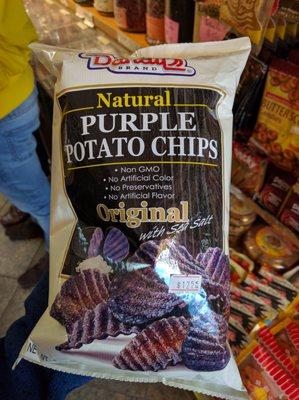 Mmmm! Purple potato chips!