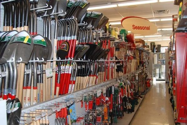 A great selection of lawn and garden tools.