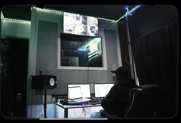 A Room recording session