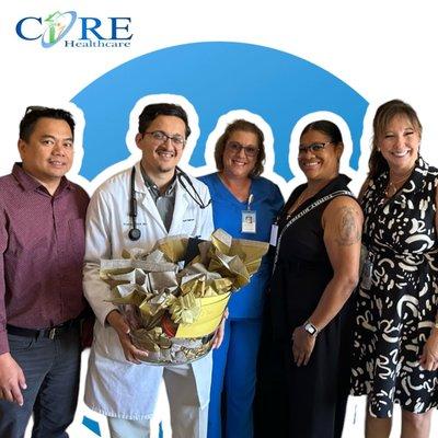 Some of the dedicated staff of Core Healthcare.
Mark, Dr. Barve, Michelle, Schamone, and Tina