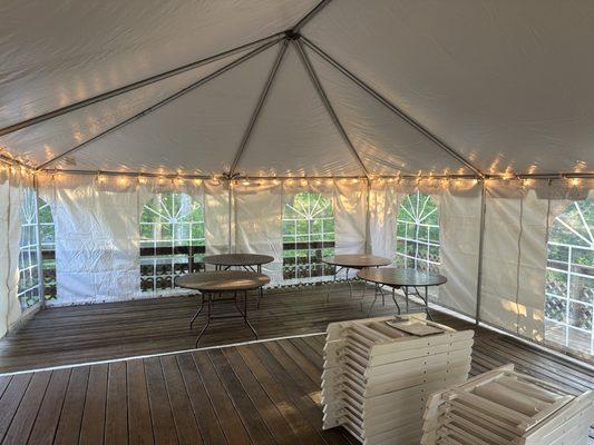 20'x30' Frame tent with sitring light