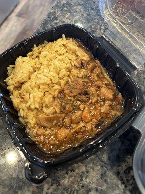 Supposed to be orange chicken. Nasty