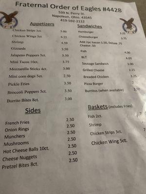 Fraternal Order of Eagles Napoleon Area 4428