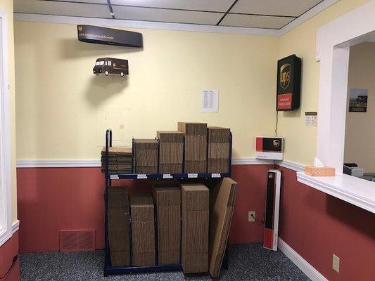 We offer a variety of box sizes