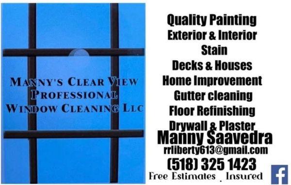 Mannys Clear View Professional Window Cleaning