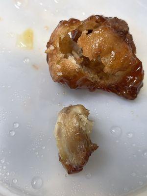 Orange "chicken" is mostly breading