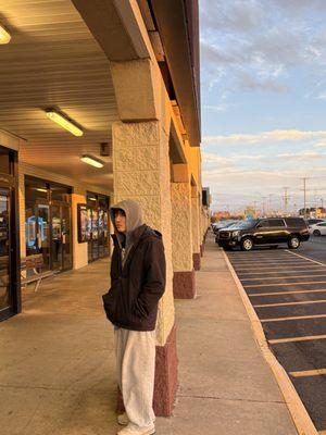 Main entrance - ticket window is outdoors.