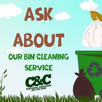 We offer bin cleaning services for Weekly, Monthly and one offs !
