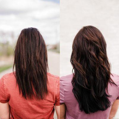 3 layers of wefts for length and thickness