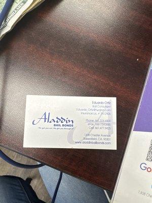 Aladdin Bail Bonds Bakersfield