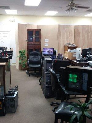 Gaming desktop and laptops.