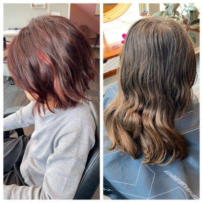 A fun little before and after created by Tiffany. We love when our clients let us play!