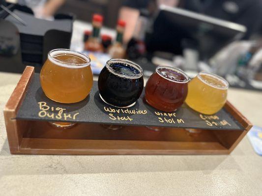 Flight of beer