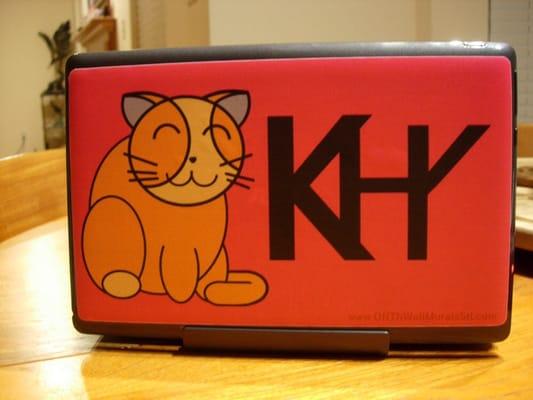 Kat's Temporary Laptop Mural
