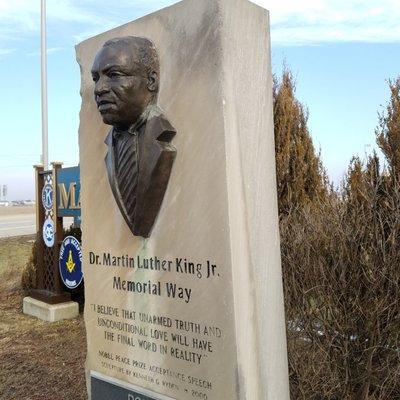 Martin Luther King Jr Memorial Way Marker