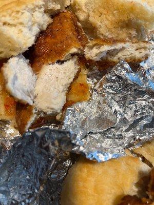 They selling fake pre breaded chicken now.