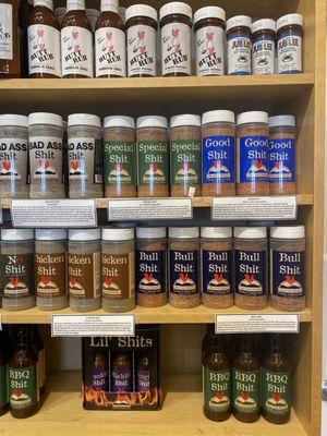 One of the spice racks