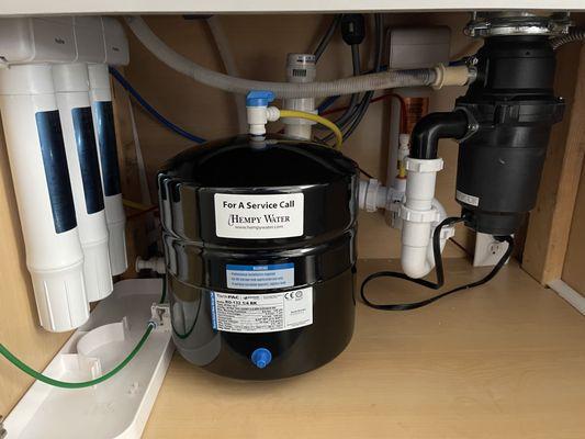 Reverse Osmosis system. This system will reduce harmful toxins from the water and give you great taste!