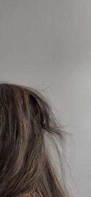 A big strand of my hair is completely cut off the picture dos not show it clearly