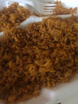 Orange chicken and fried rice