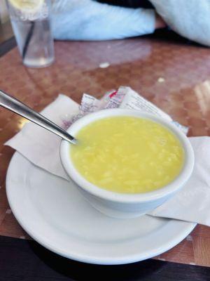 Lemon rice soup