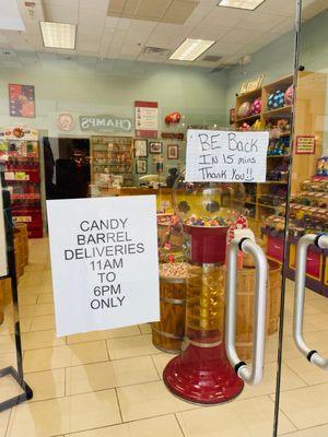 New "not" open sign. Which was up for at least 45 minutes.