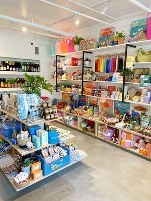 Colorful finds fill the shelves