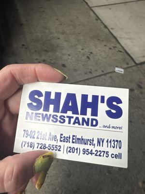 Shah's Newsstand
