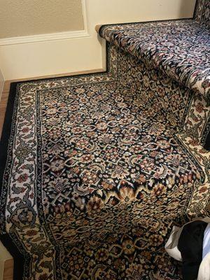 Bottom of the three part landing miter, also perfect